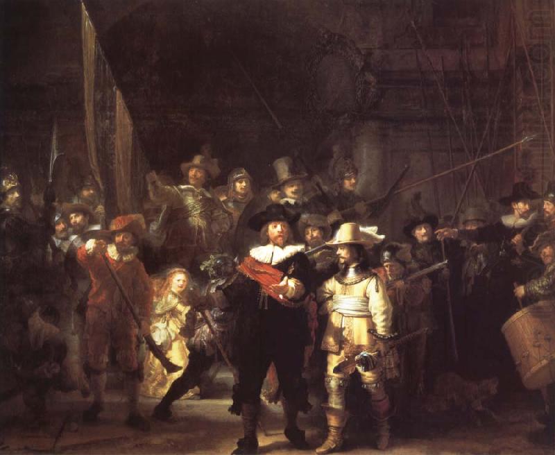 REMBRANDT Harmenszoon van Rijn The night watch china oil painting image